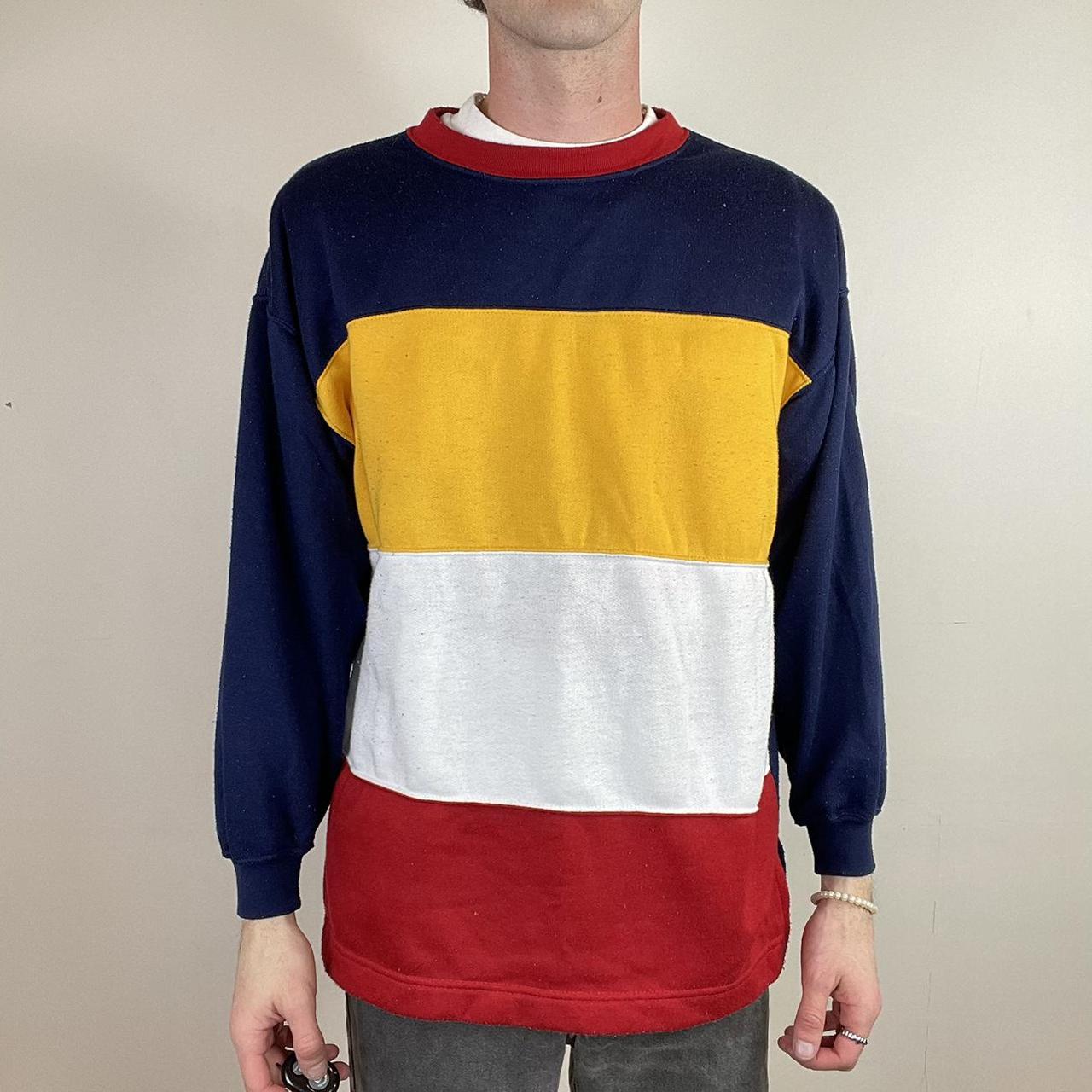 color block crewneck