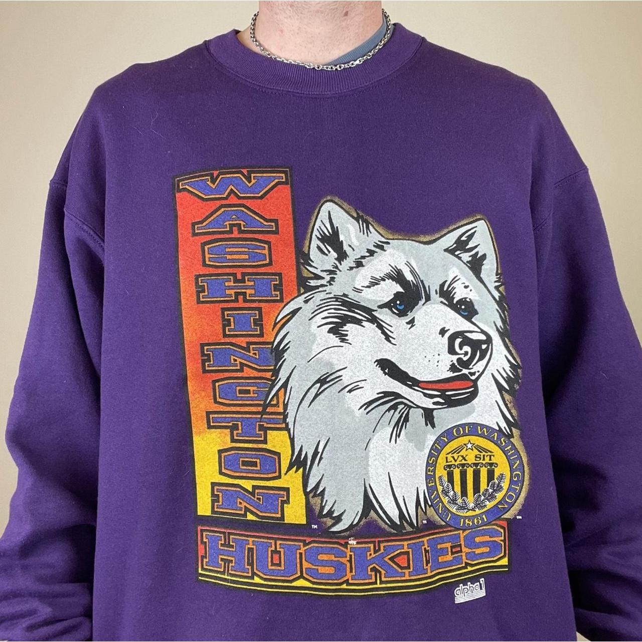 washington huskies crewneck