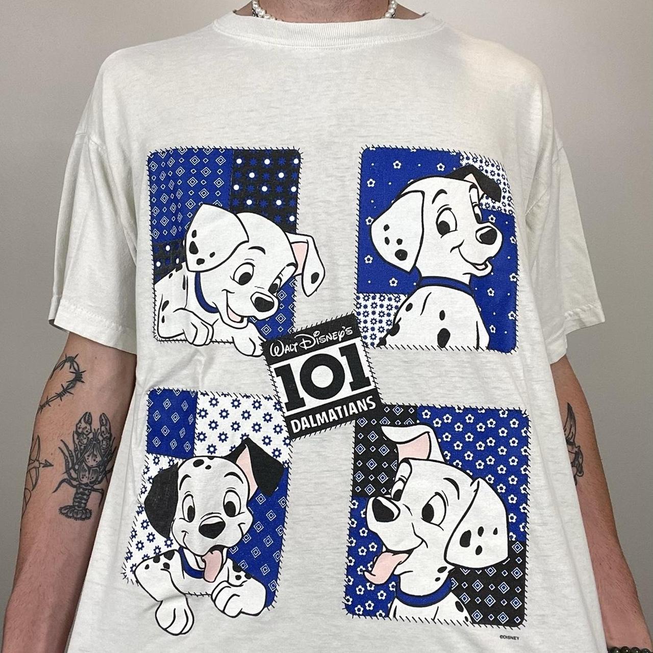 Vintage Disney 101 Dalmatians Cartoon Movie Tee... - Depop