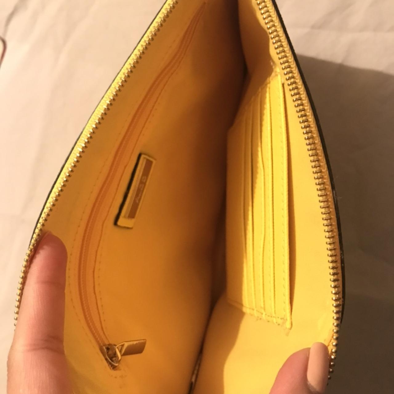 Canary yellow sale clutch bag