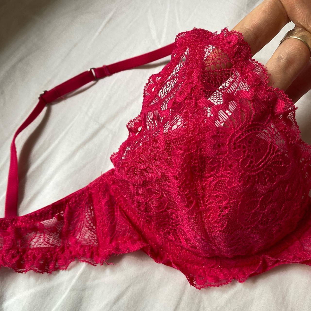 Urban outfitters out from under pink lace bra/bralet... - Depop