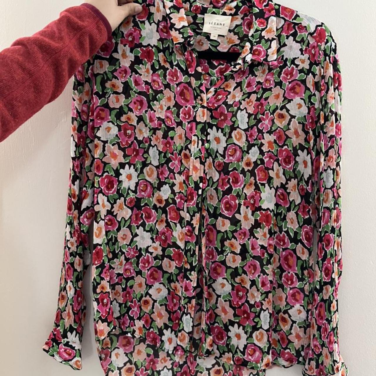 Sézane Women's Blouse | Depop