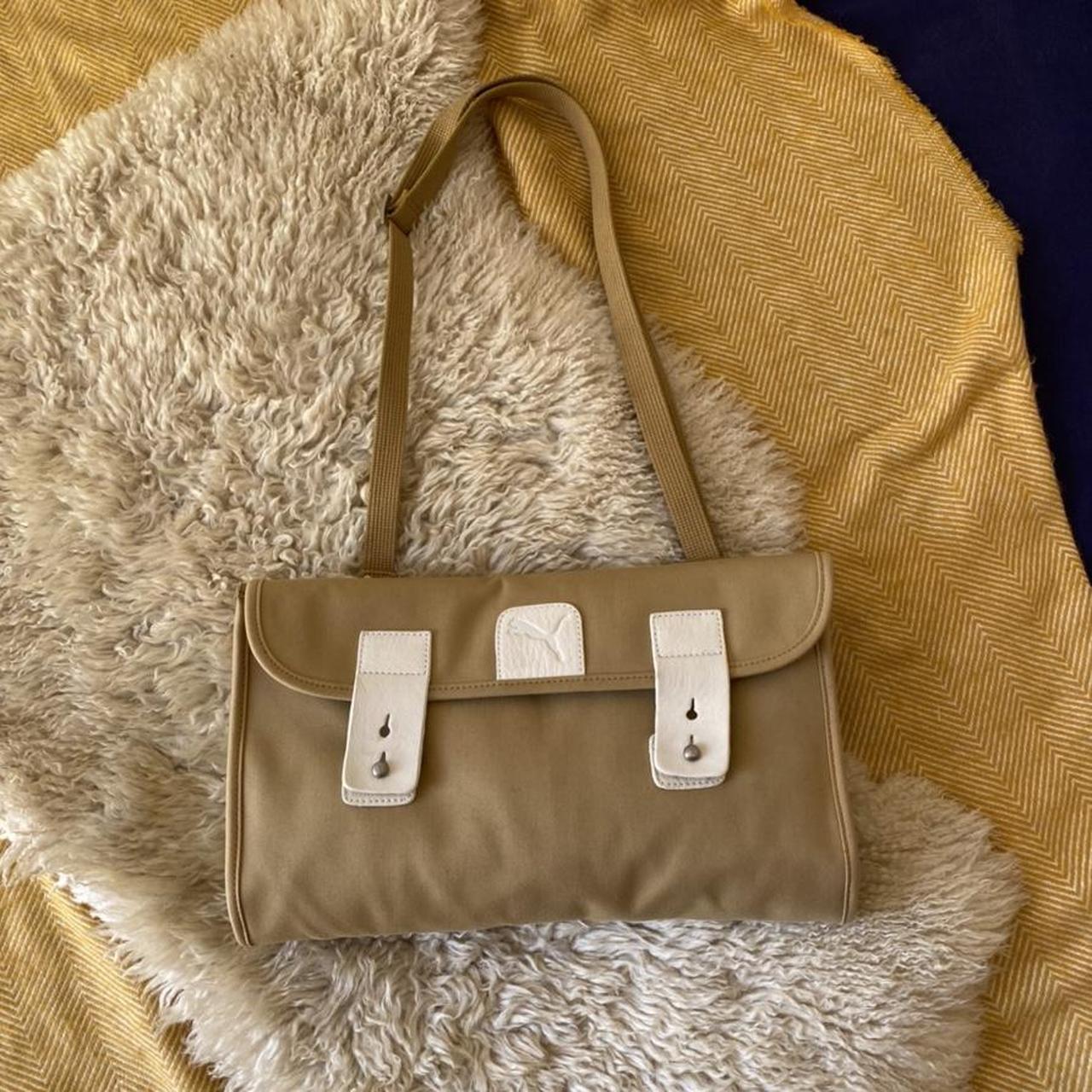 Puma Women's Tan and White Bag | Depop