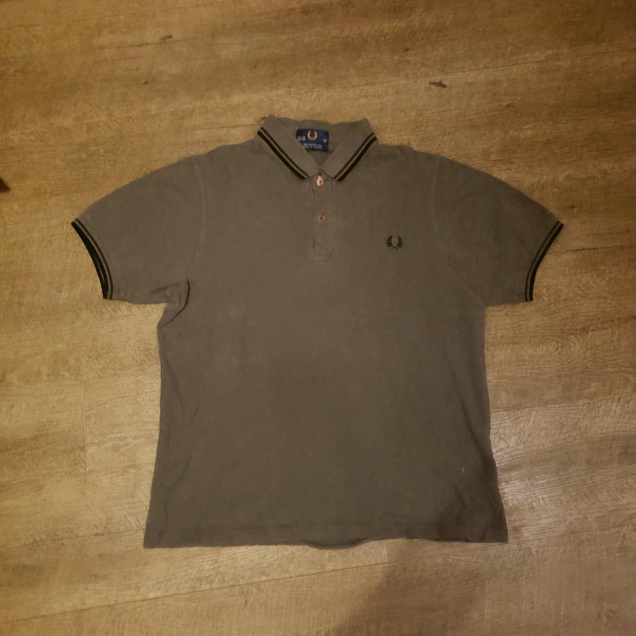 Fred perry grey polo shirt 42 large - Depop