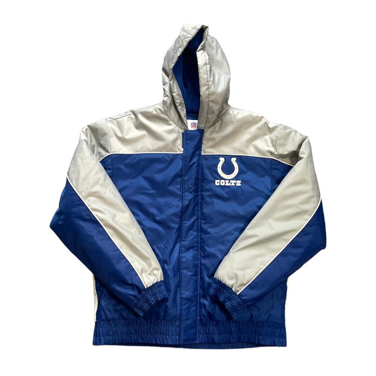 Vintage Indianapolis Colts NFL Windbreaker Puffer - Depop