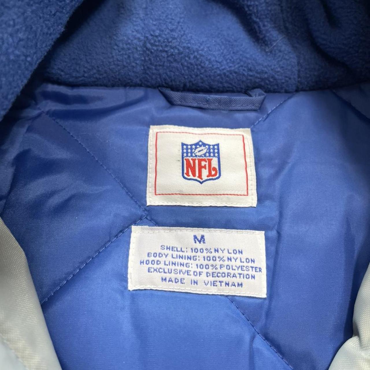 NFL Mens Indianapolis Hooded Puffer Jacket Full Zip - Depop