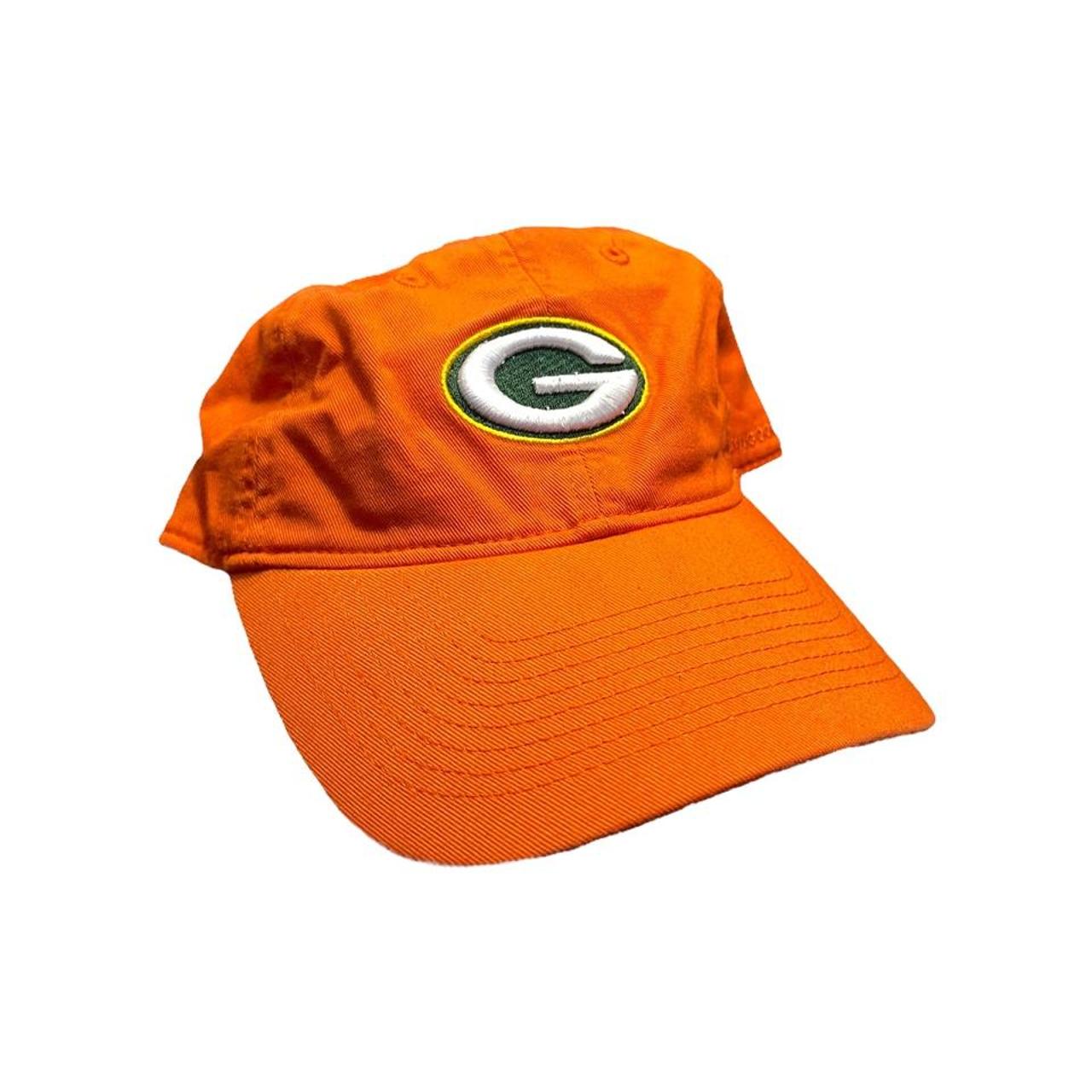 Vintage NFL Orange Packers Dad Hat Cap Size - OSFA - Depop