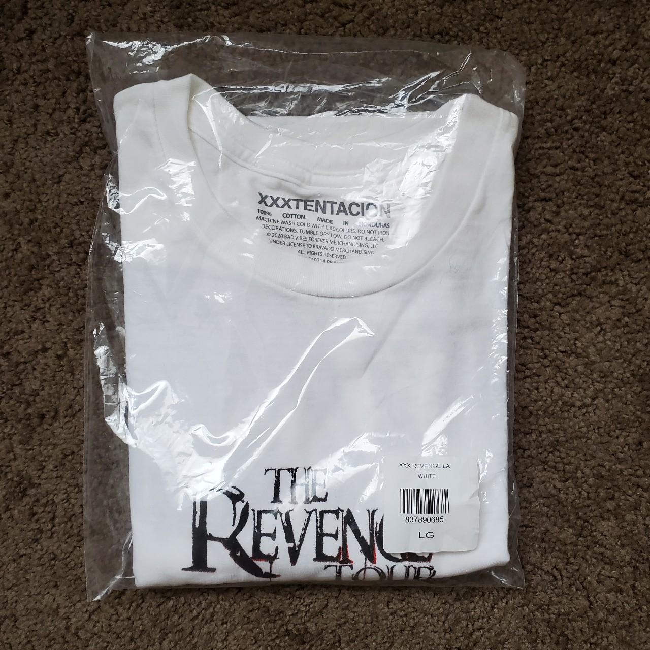 New xxxtentacion LA Revenge Tour on sale White T Shirt Size Medium