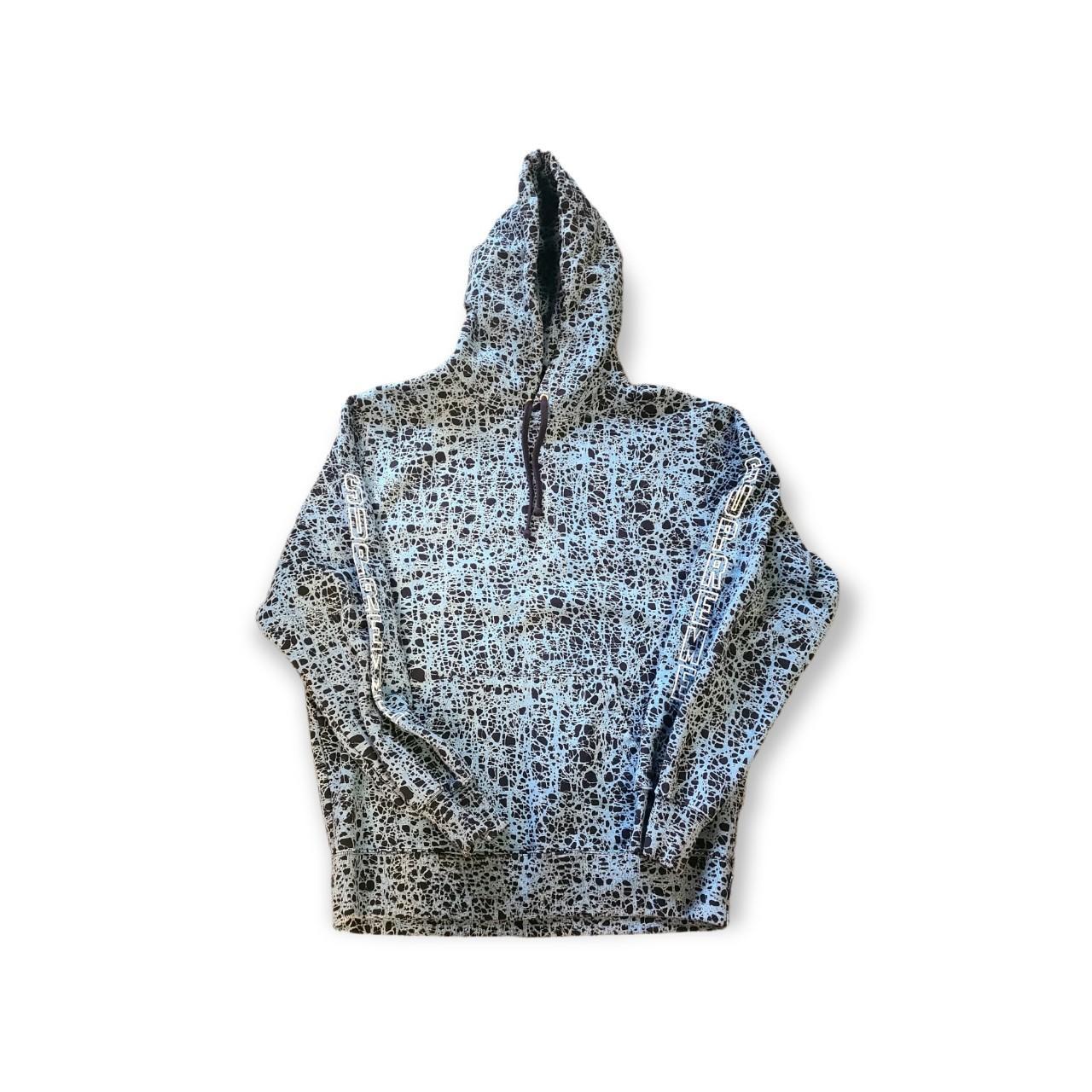 Supreme Men's Blue Hoodie Depop