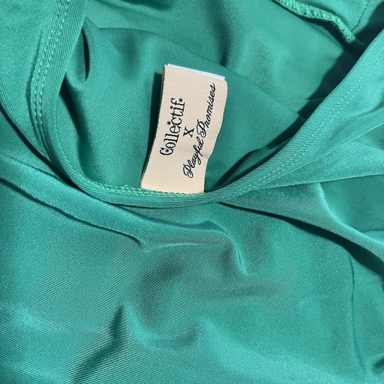 Vintage inspired swimsuit with gorgeous emerald... - Depop