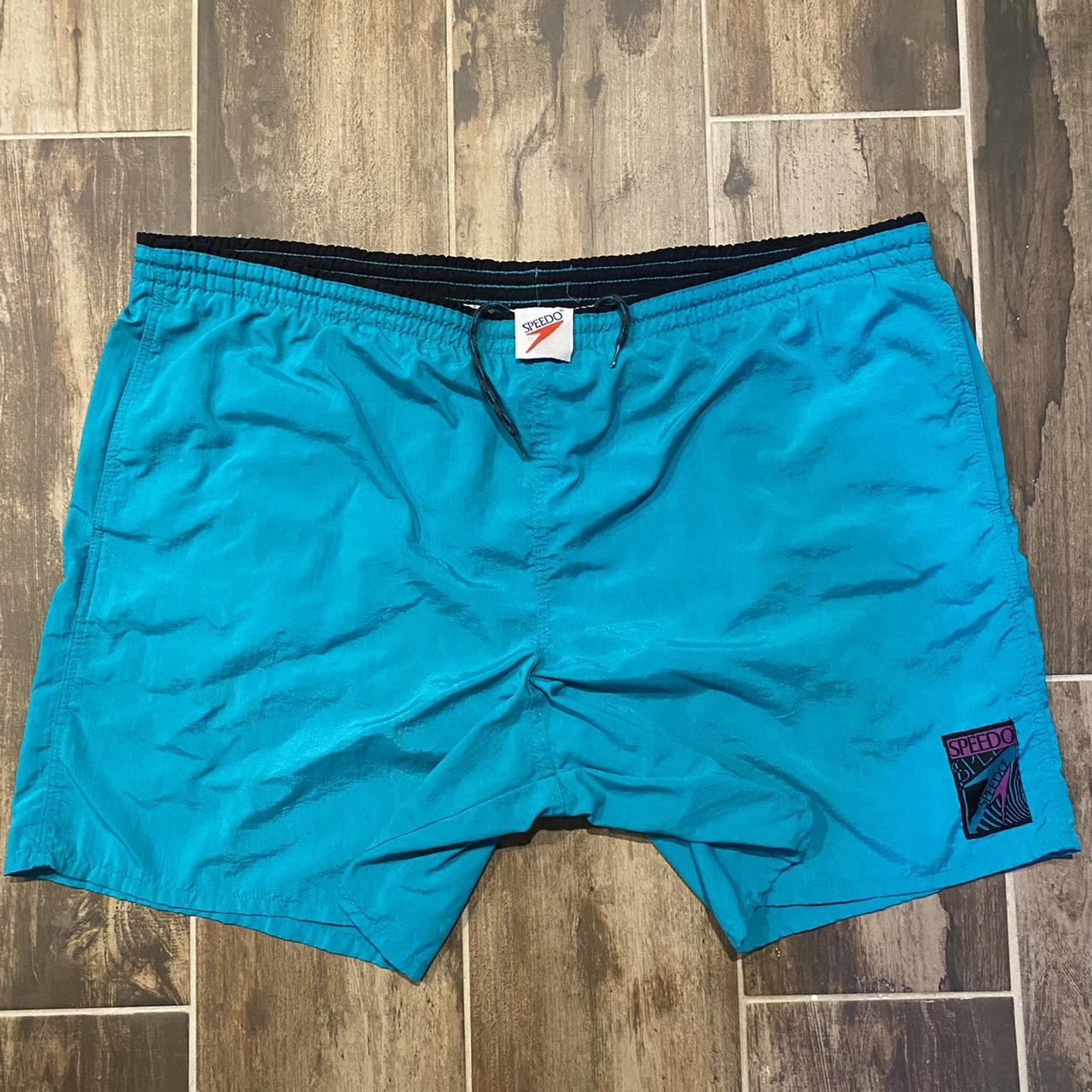 Vintage 90s Nylon Speedo Swim Shorts Measurements:... - Depop