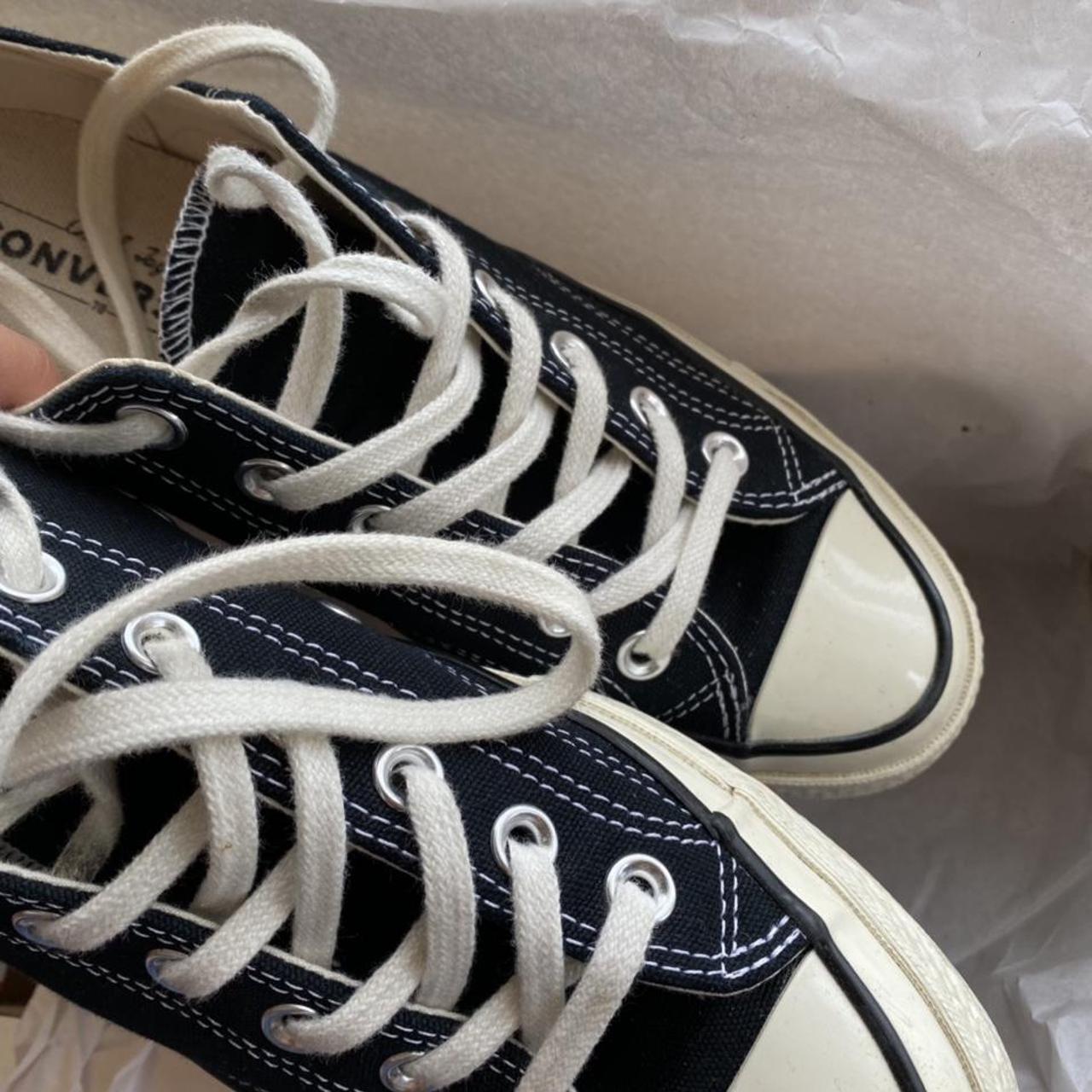 Converse 70s low black on sale white