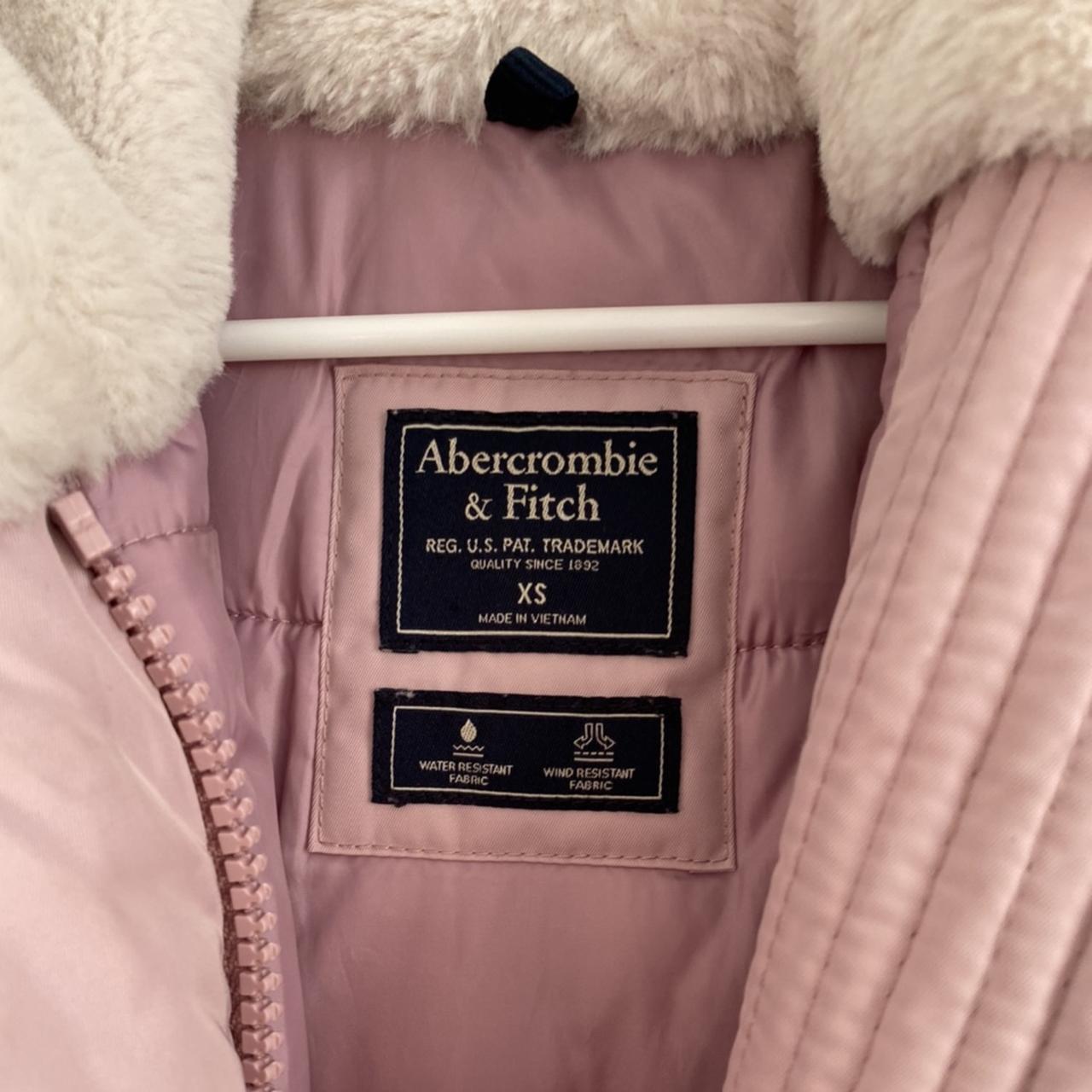 Abercrombie hot and Fitch pink Sherpa jacket