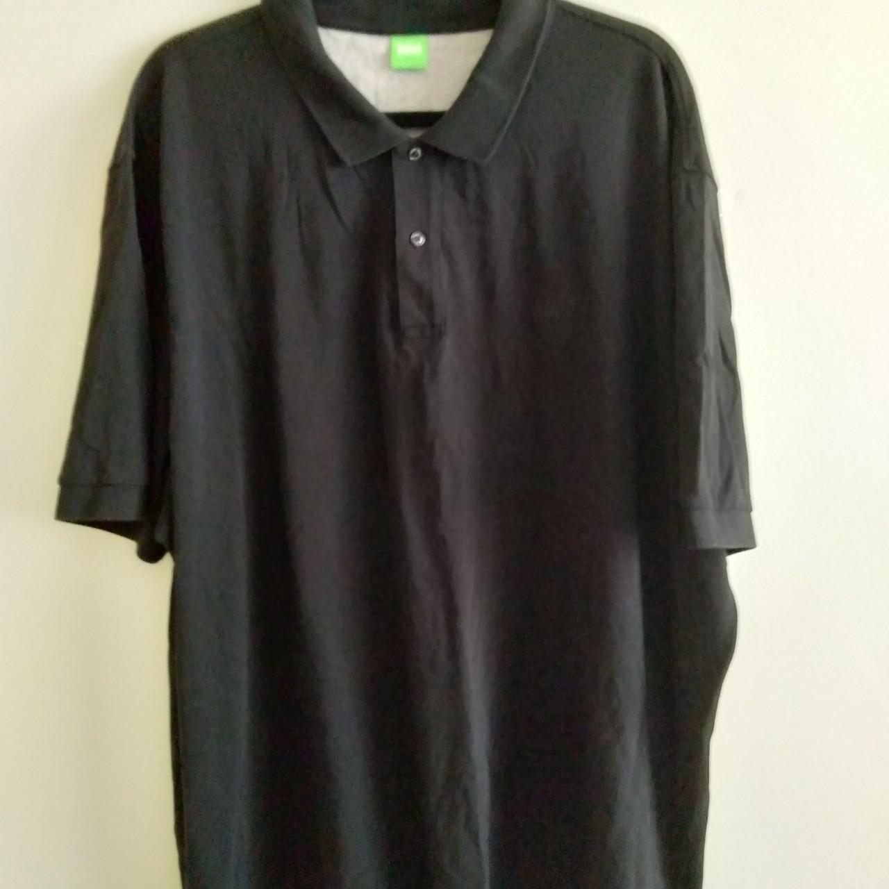 Hugo Boss Polo 3XL mint cond. Black Regular... - Depop