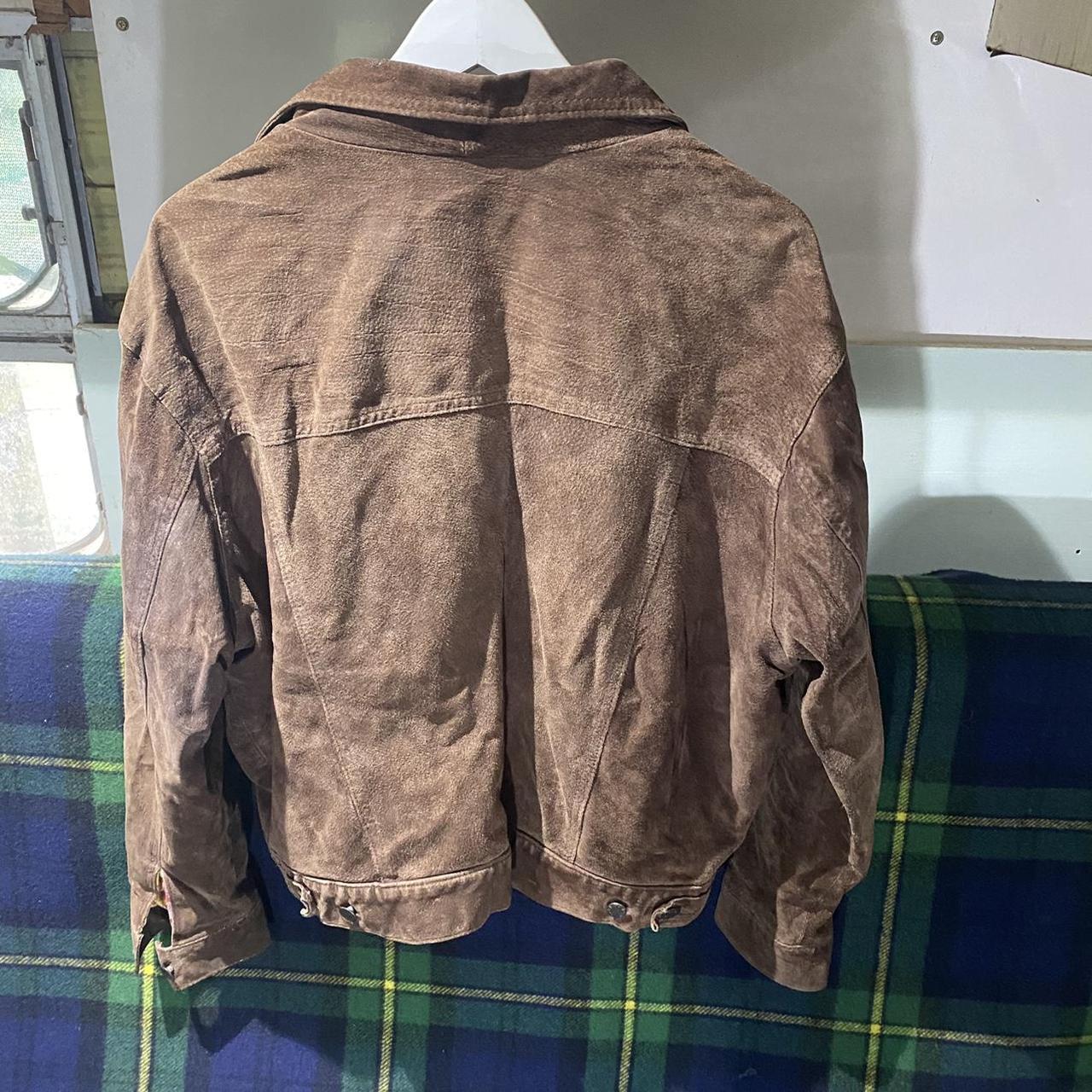 Sujari 90’s Brown Leather Jacket Australian made 🇦🇺... - Depop