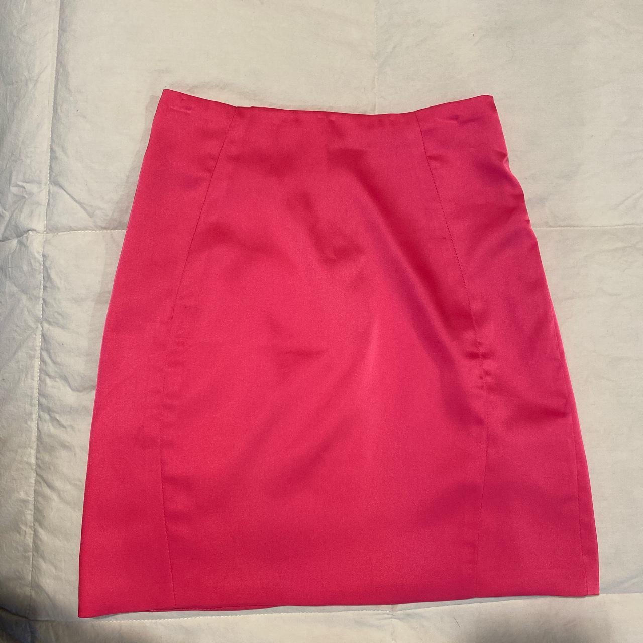 Oh Polly 2 Piece Hot Pink Satin Set Size US 4 on... - Depop