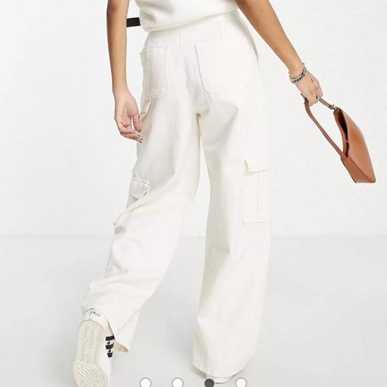 stradivarius wide leg trousers