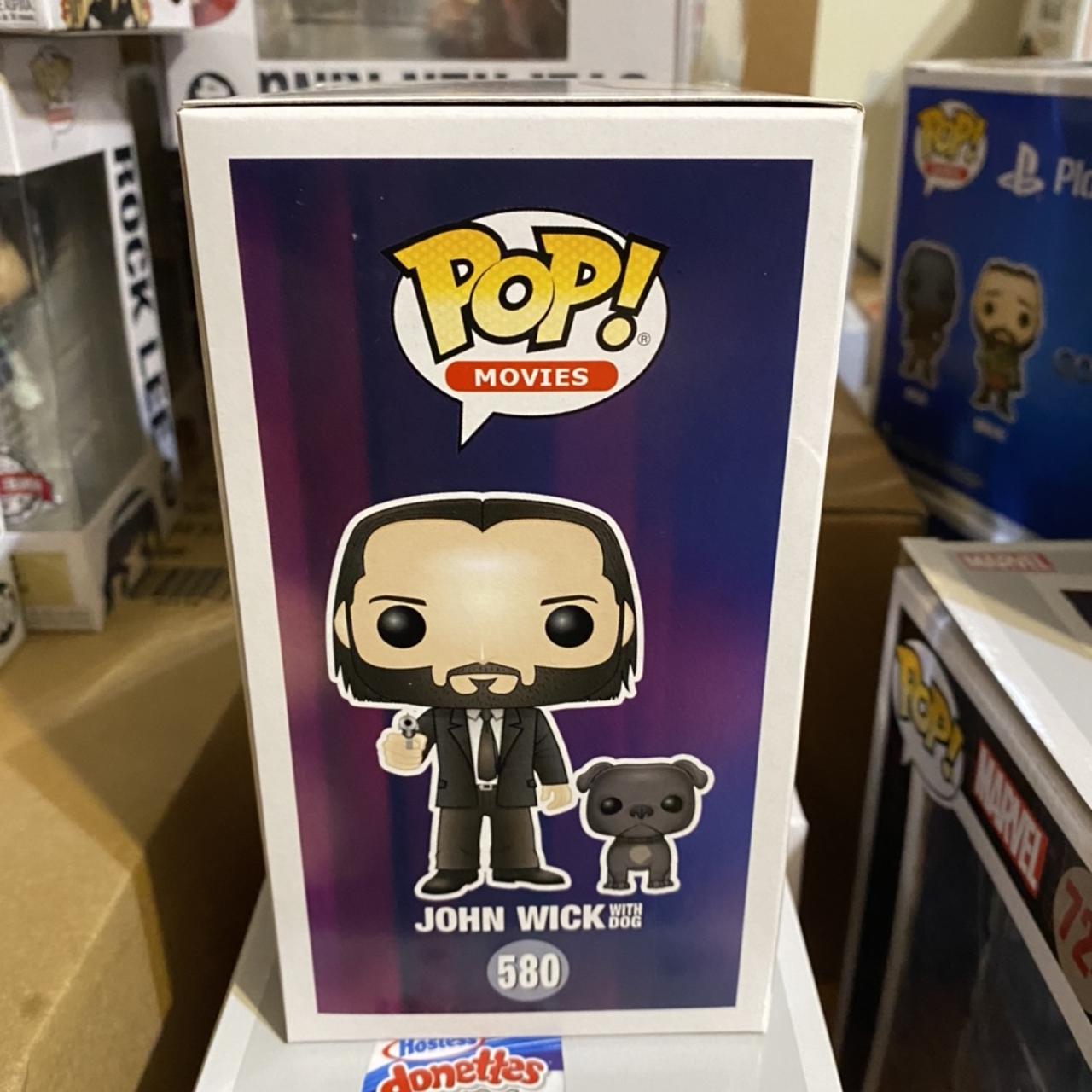 JOHN WICK WITH DOG #580 FUNKO POP MOVIES JOHN... - Depop