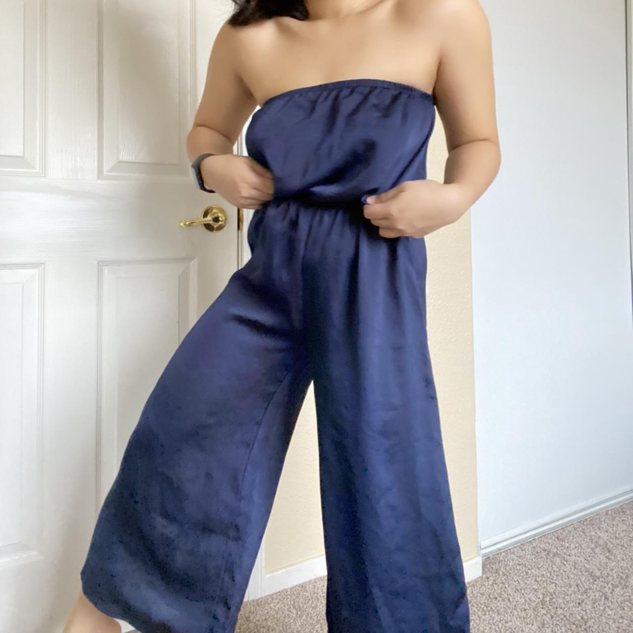 Urban outfitters 2024 navy jumpsuit