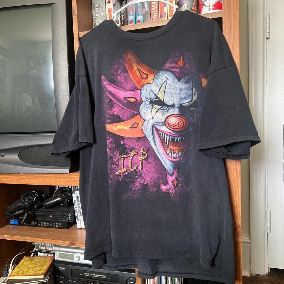 Vintage Insane Clown Posse Clown Print T-Shirt No... - Depop