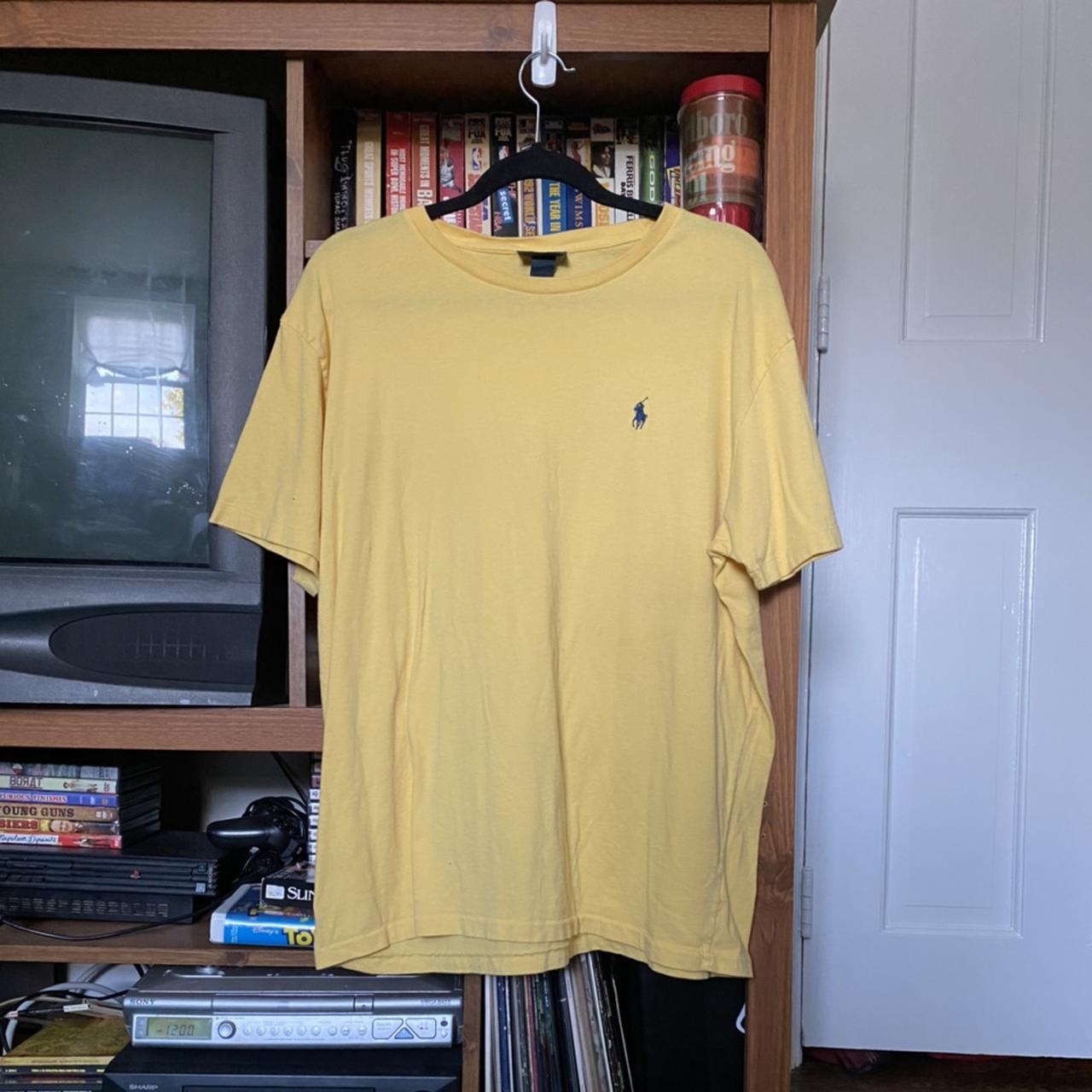 Vintage Polo Ralph Lauren Yellow Tee Size | Depop Vintage Polo Ralph Lauren Yellow Tee Size | Depop
