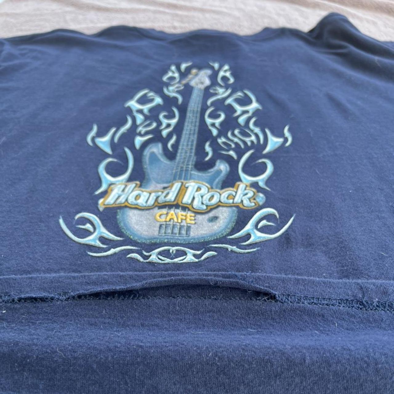 Vintage Hard Rock Cafe San Antonio Navy Blue Large... - Depop