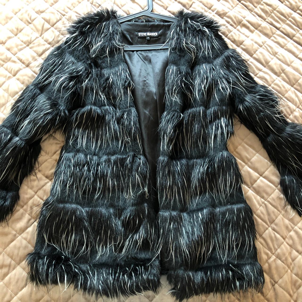 Steve madden clearance faux fur coat