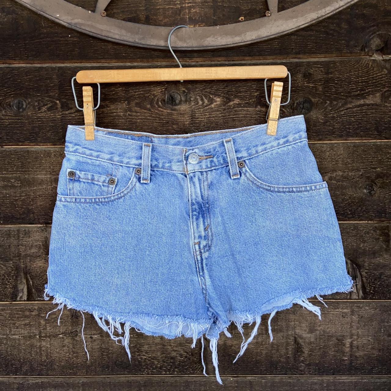 Vintage Levi strauss cutoff Jean booty shorts daisy... Depop