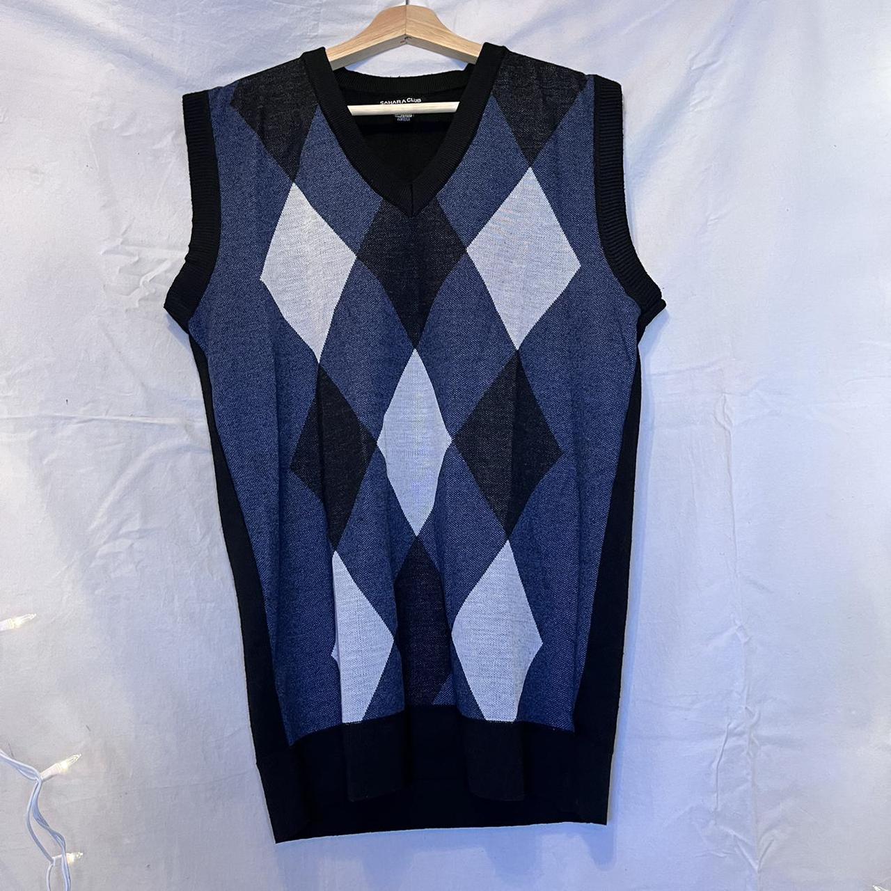 Women's Blue and Navy Gilet (4)