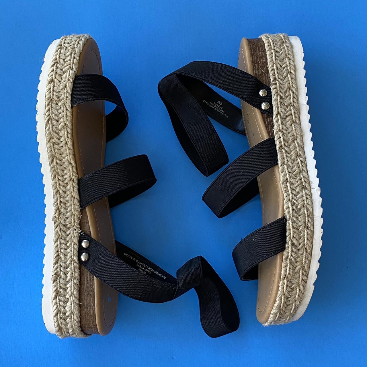 cute black platform sandals