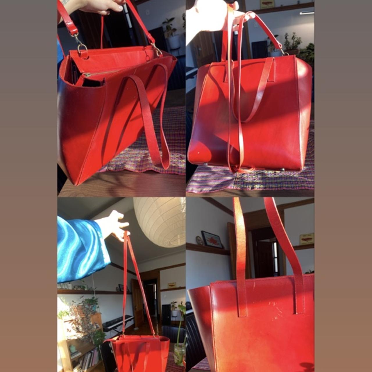 Product Image 4 - VereVerto convertible red leather tote