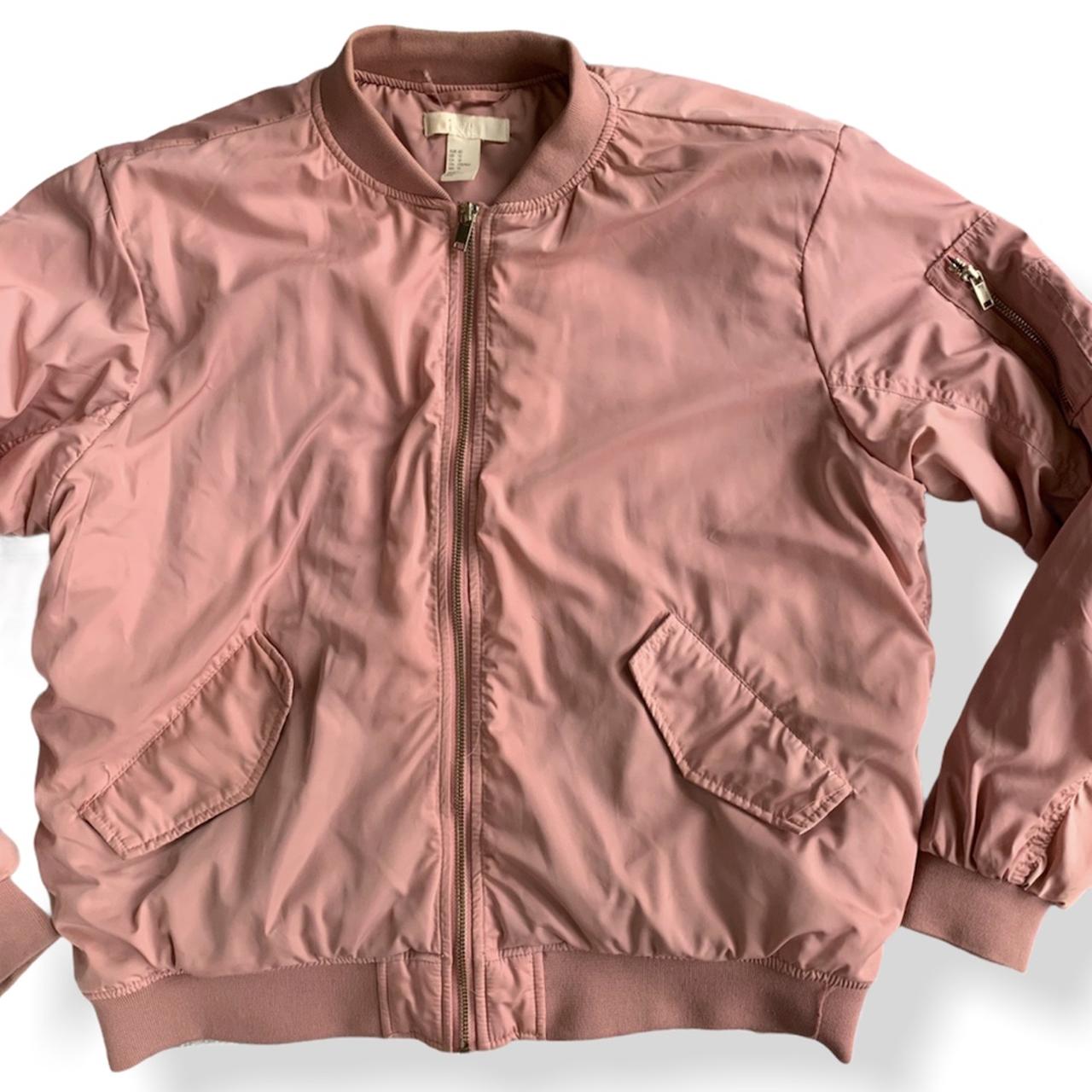 h&m pink bomber jacket