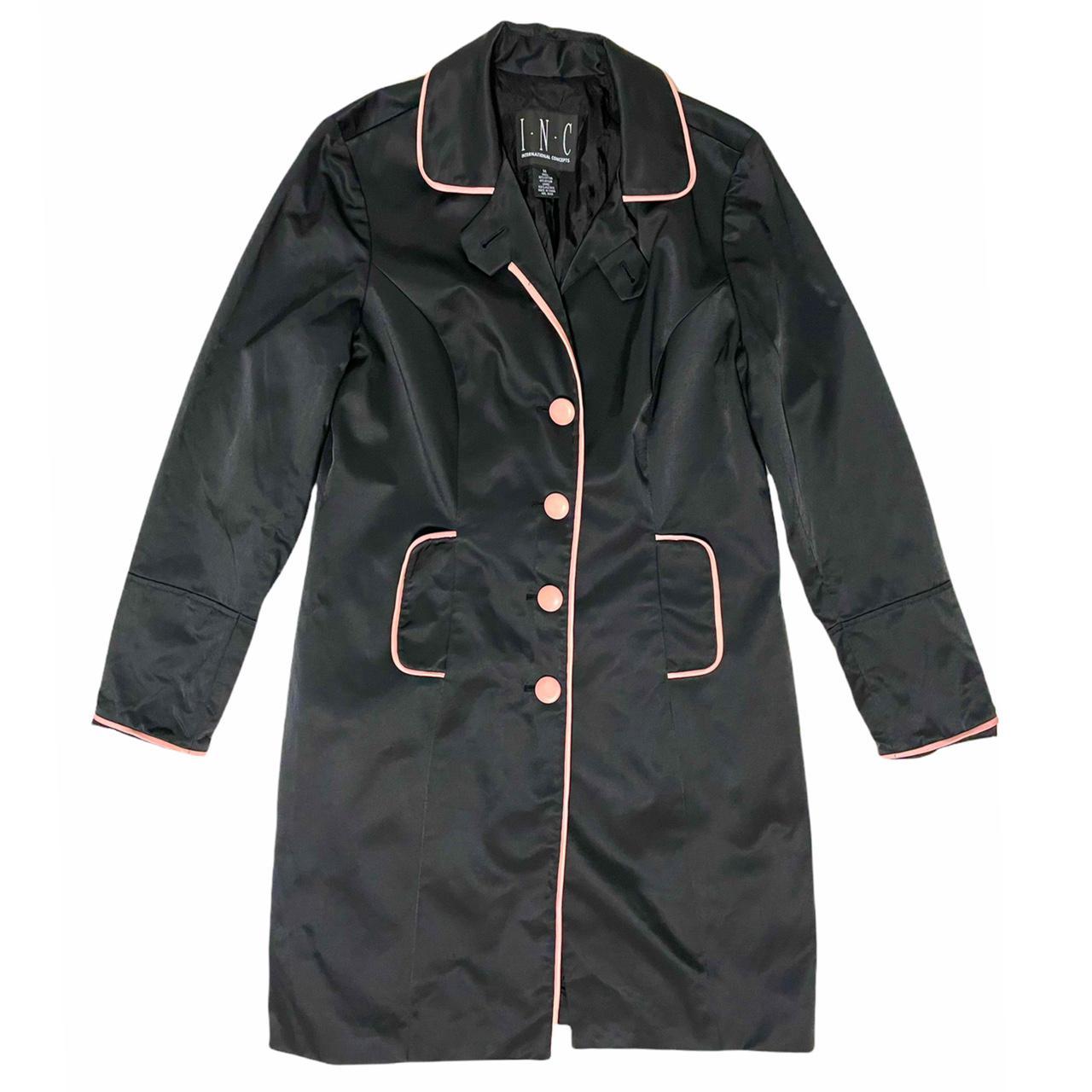 cute black trench coat