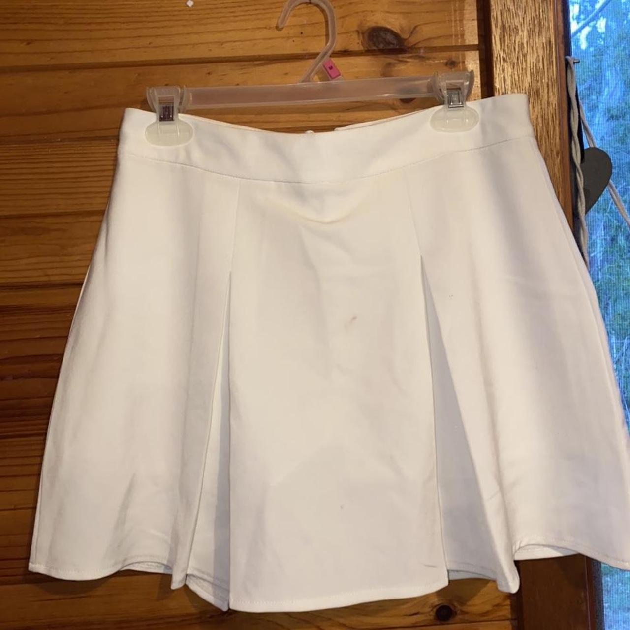 White tennis skirt with built in shorts! Size XL but... - Depop