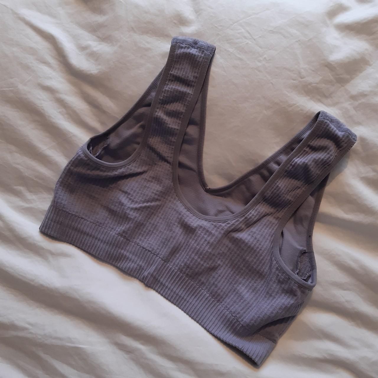 Gymshark Power Down sports bra, Medium, Steel Blue,... Depop
