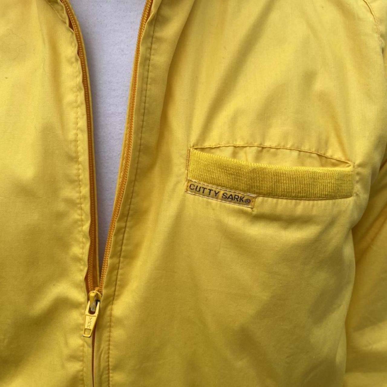 Cutty Sark Members Only style jacket. Bright yellow.... - Depop