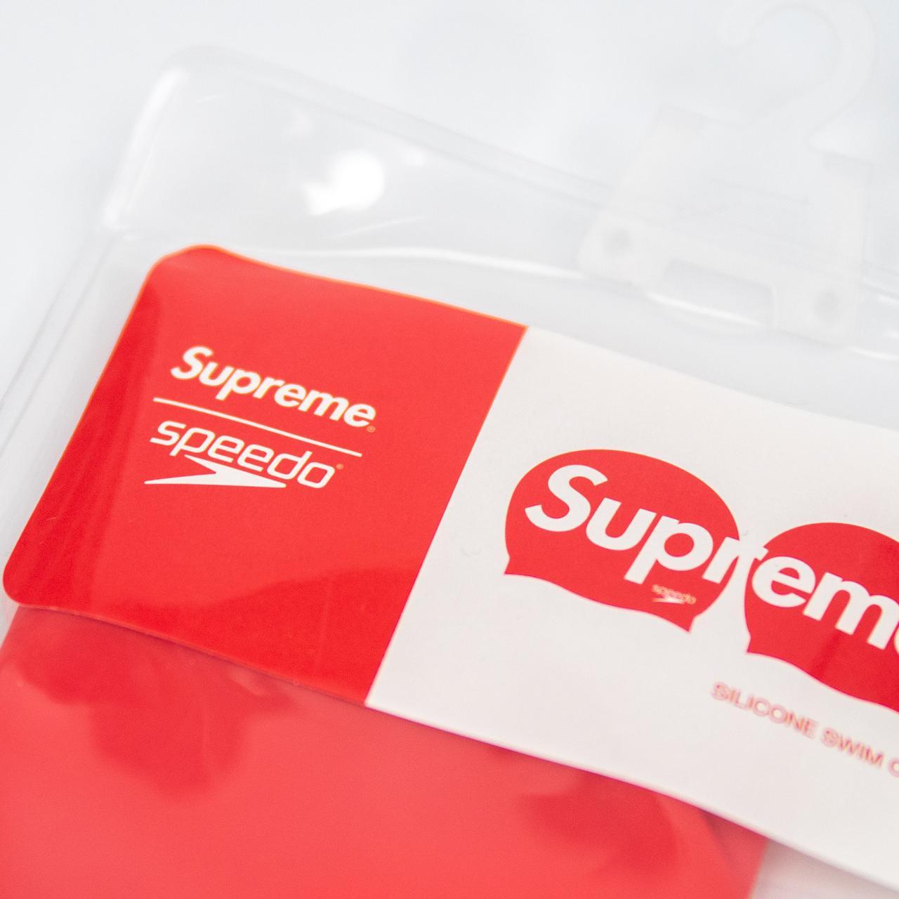 🔥SUPREME SPEEDO SWIMMING CAP🔥 Red swimming cap made... Depop