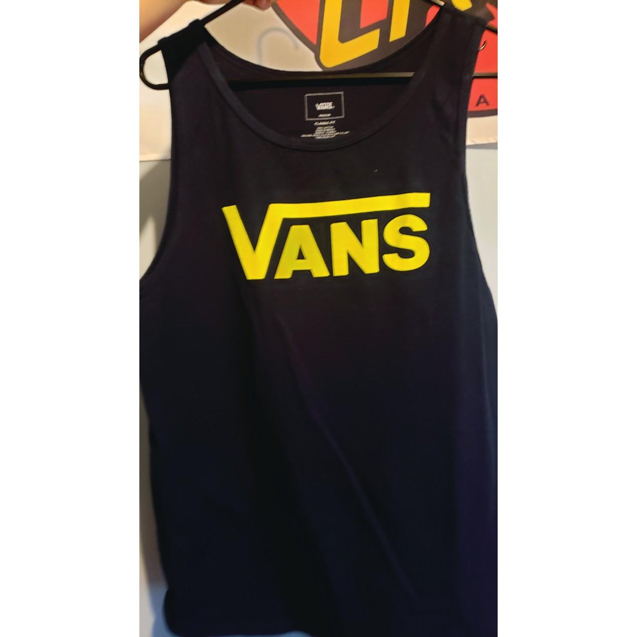 Mens classic fit vans tank top MEDIUM VANS Depop