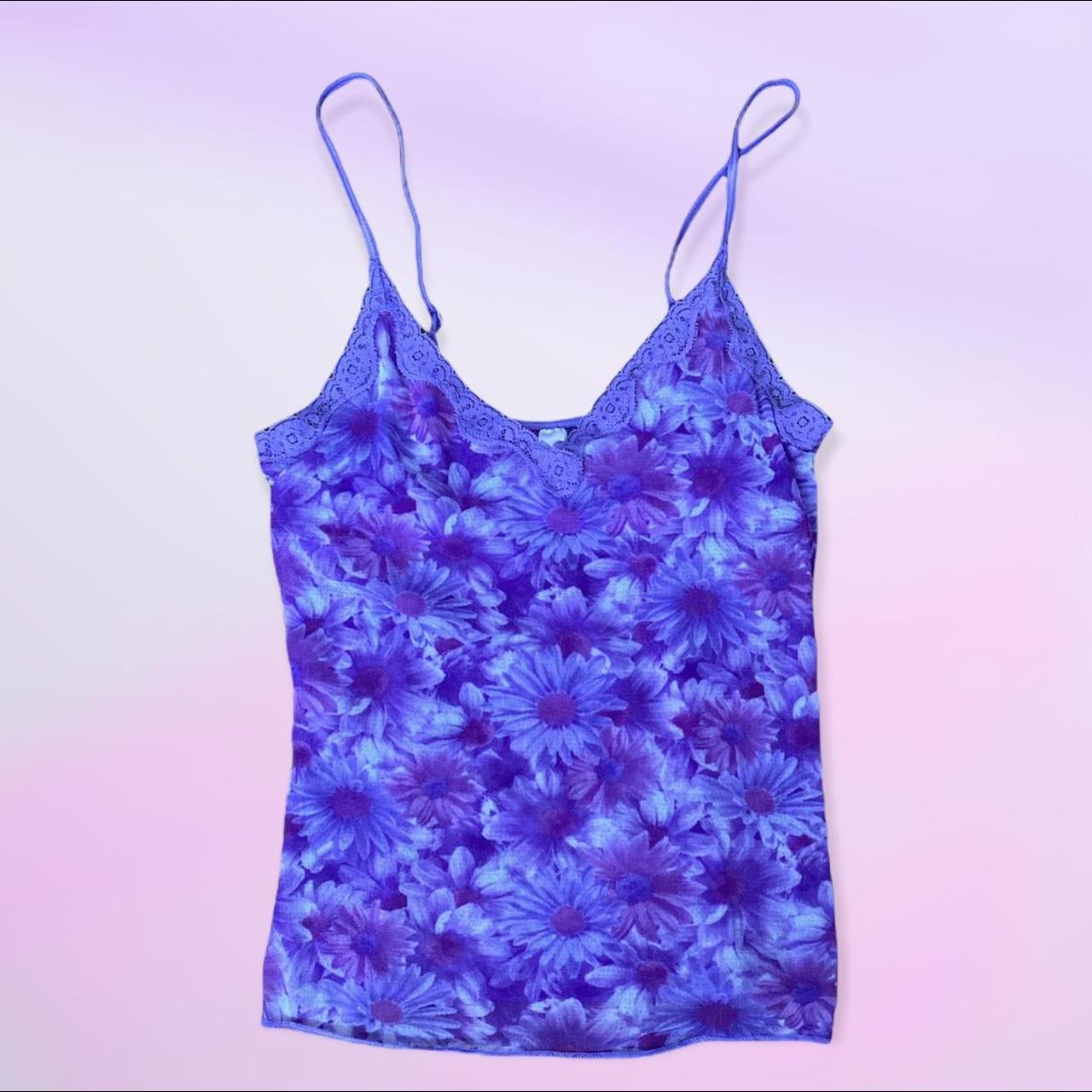 Rare Vintage Victoria Secret Lilac Mesh Tank with a... - Depop