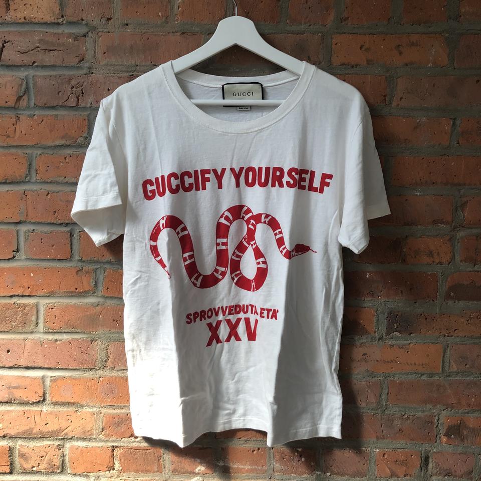 Gucci Guccify Yourself T Shirt Size xtra small with... - Depop