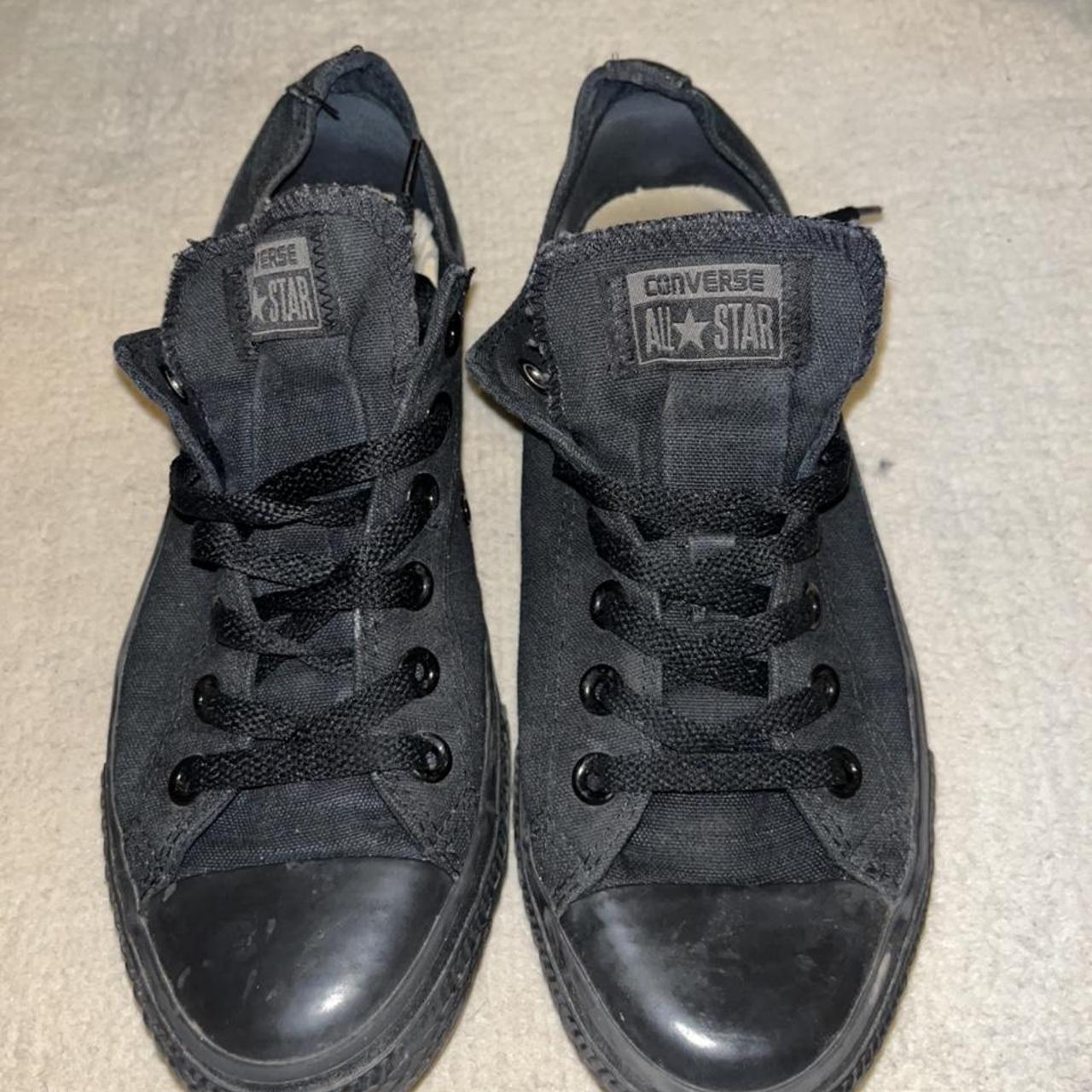 Black Low Converse Size 6 Worn but still plenty of... - Depop