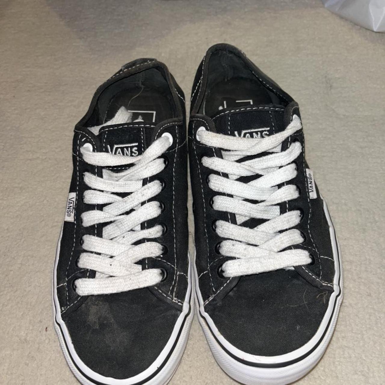 black vans size 1