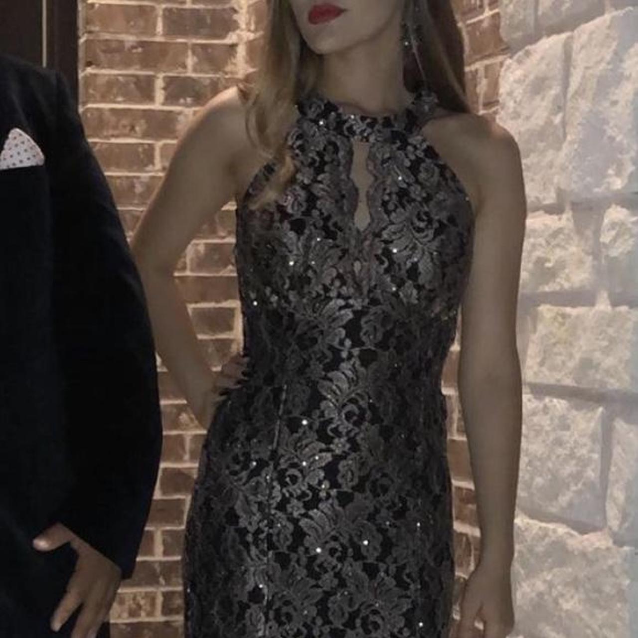 Macy's black and store silver dress