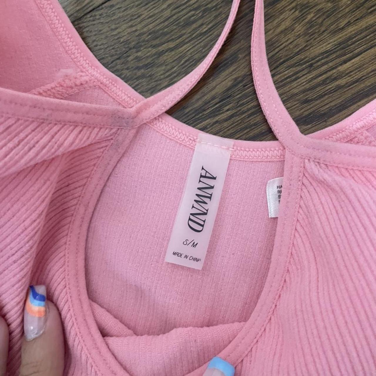 . Pink crop top Perfect condition. Only worn a... - Depop