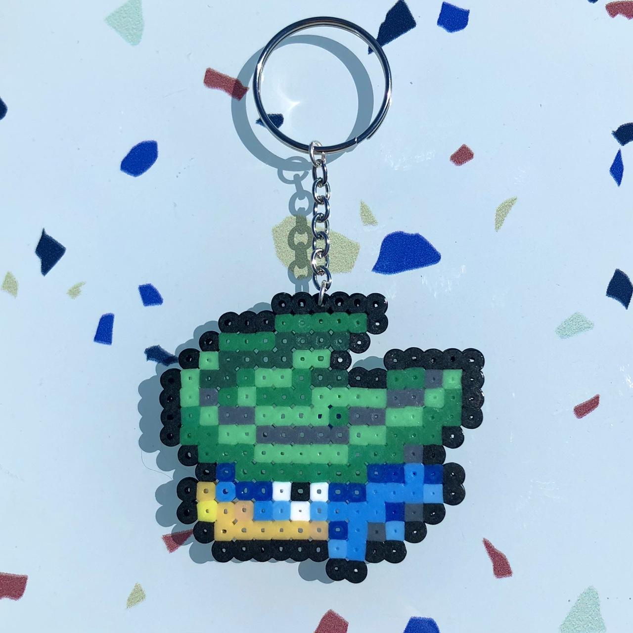 Lotad Pokémon Perler Keychain 🌱 Size: about 1.5... - Depop