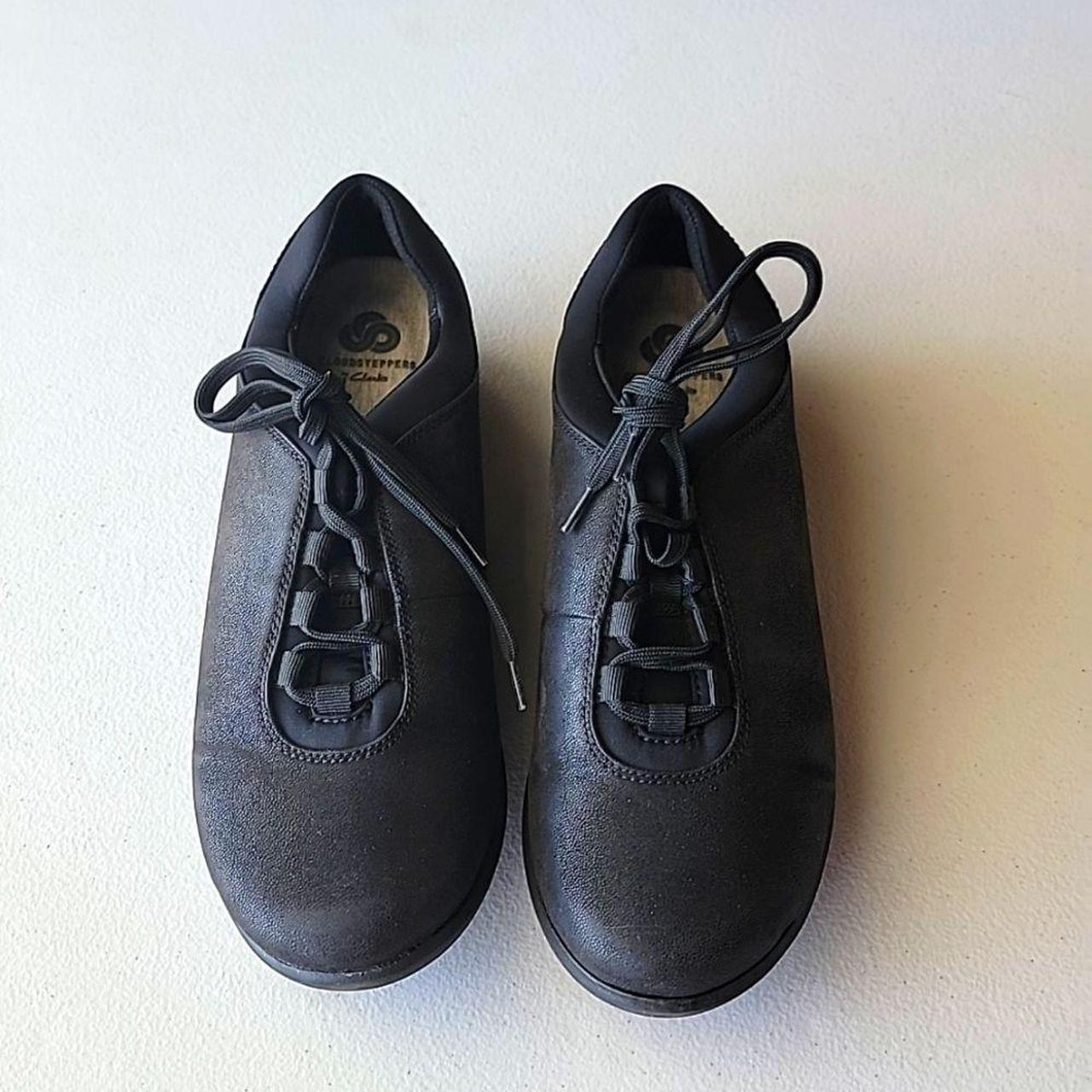 Clarks Women's Black Trainers | Depop