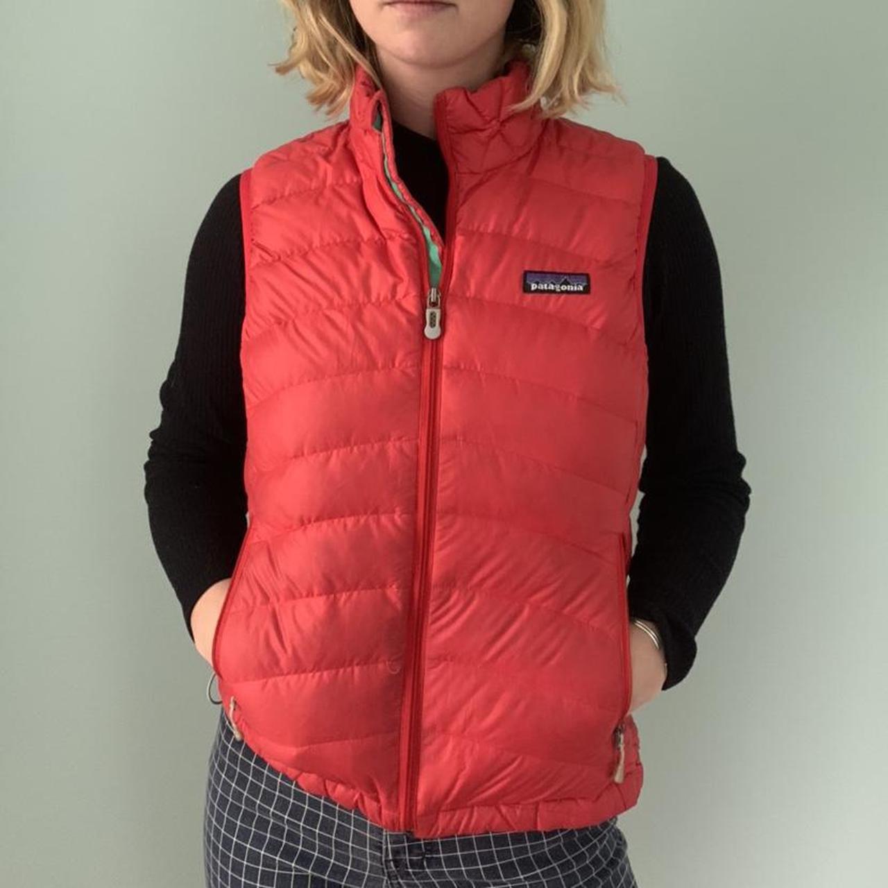 red patagonia vest