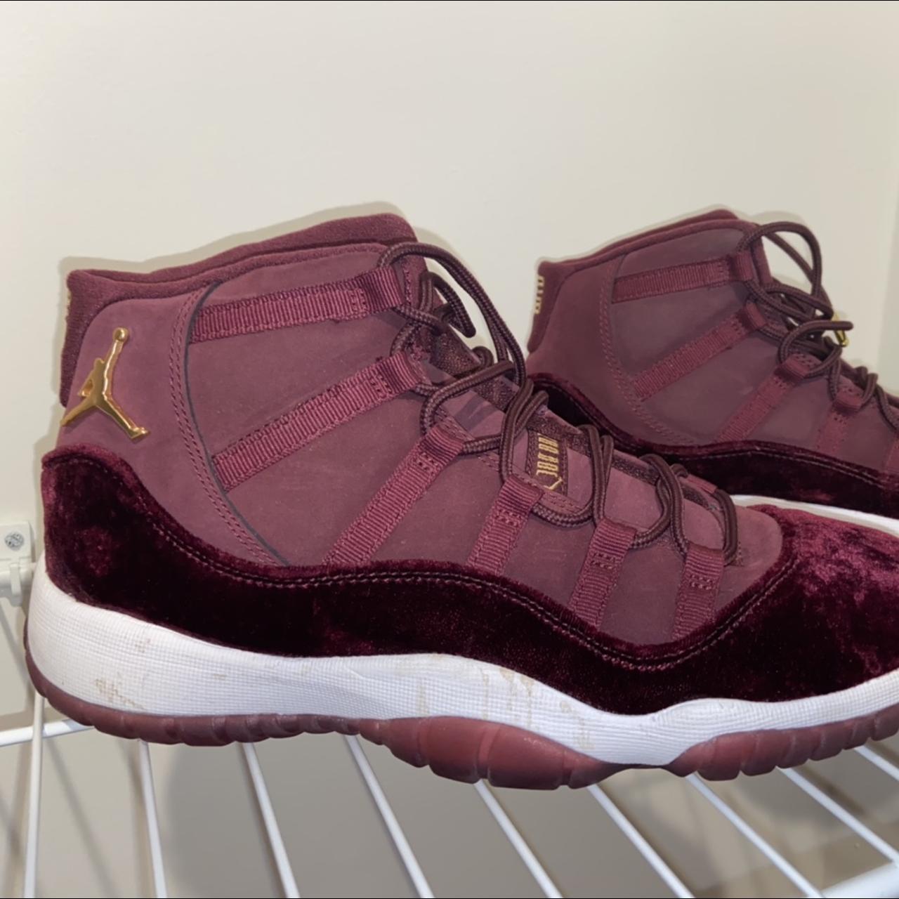 rare heiress night maroon velvet 11s great Depop