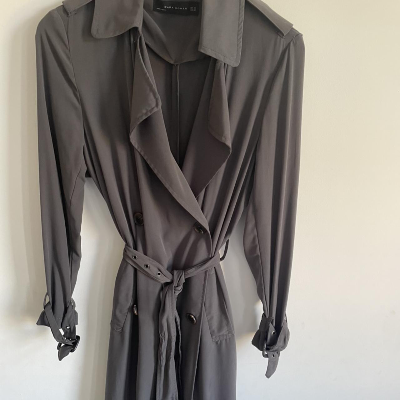 Zara Khaki trench coat #Zara #Trenchcoat #outerwear... - Depop