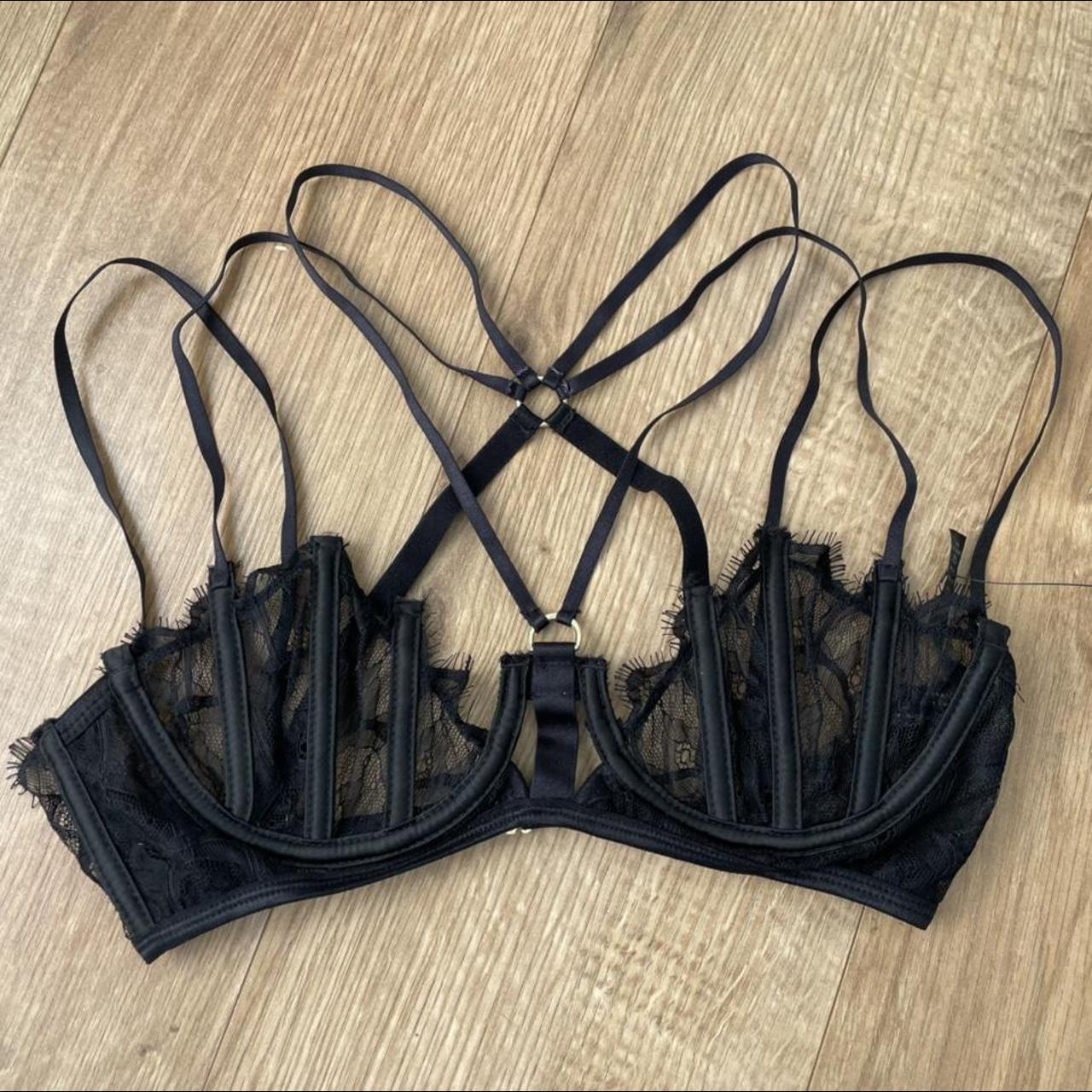 Ann Summers ‘Raya’ bra in black. Strappy harness... - Depop